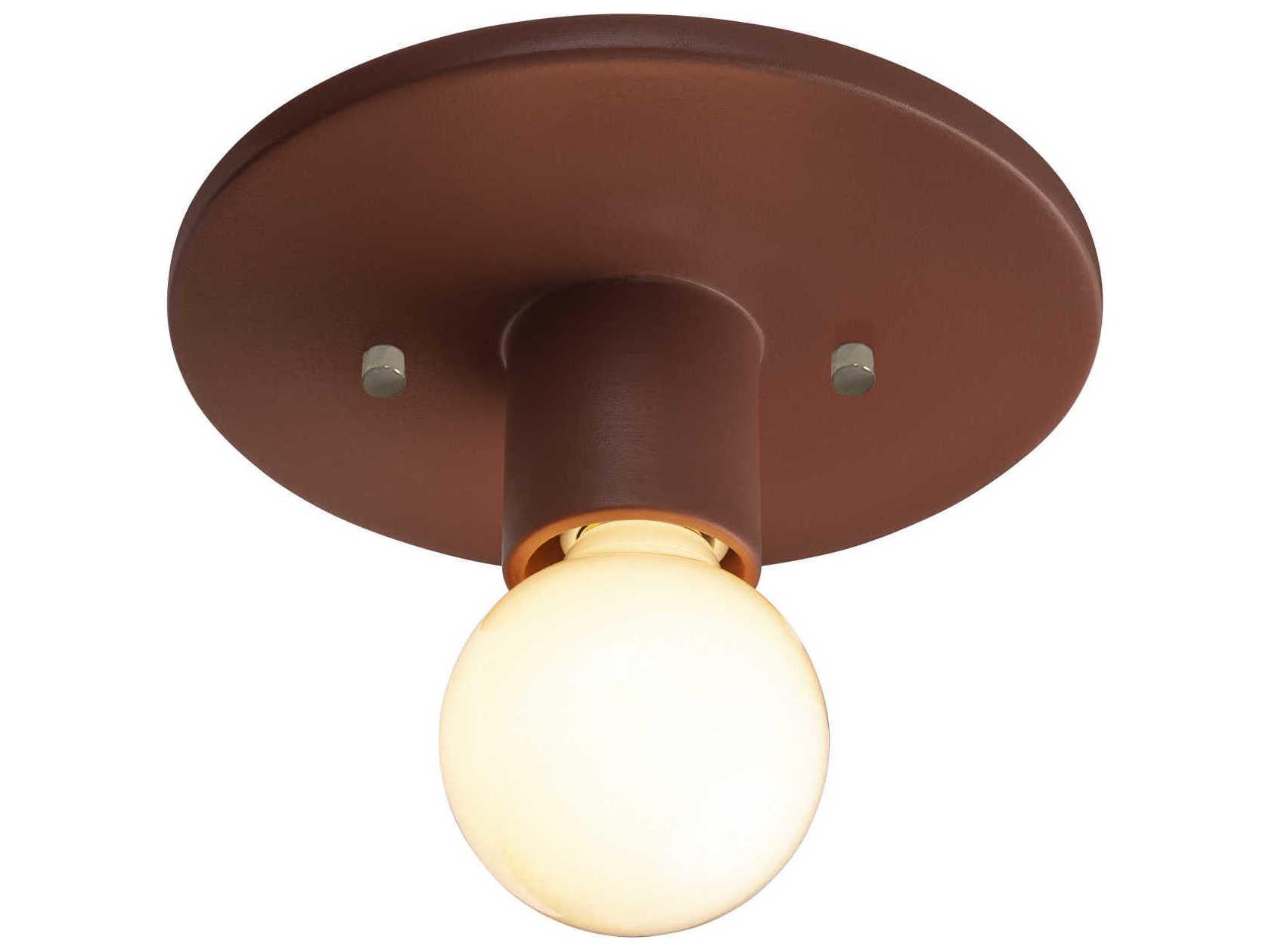 Justice Design Group Ambiance 1-Light White Flush Mount