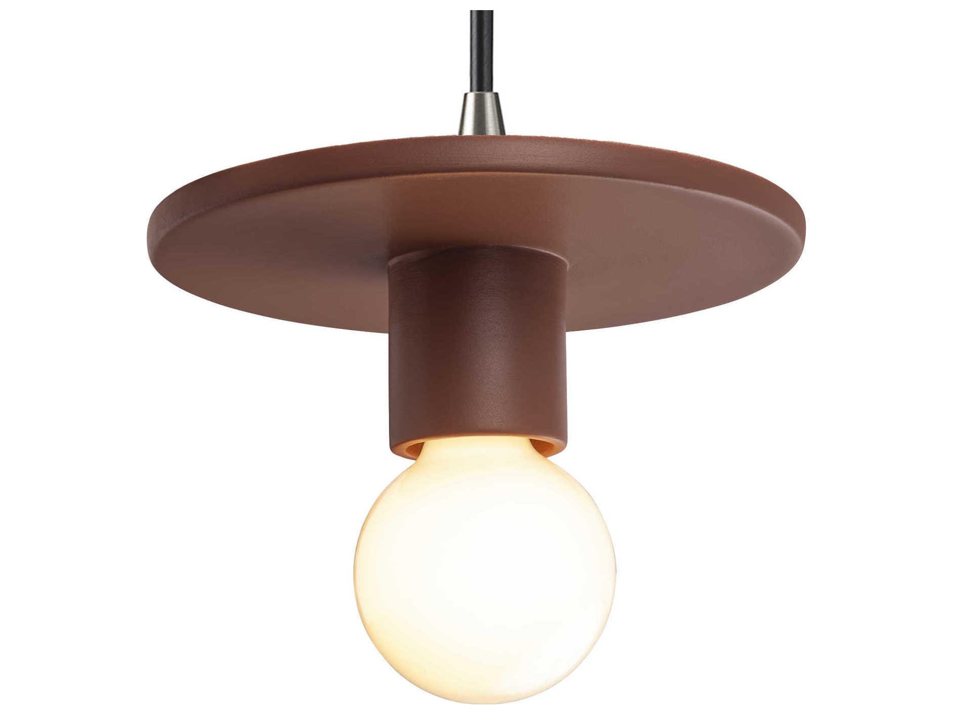 Justice Design Group Radiance 1-Light White Mini Pendant