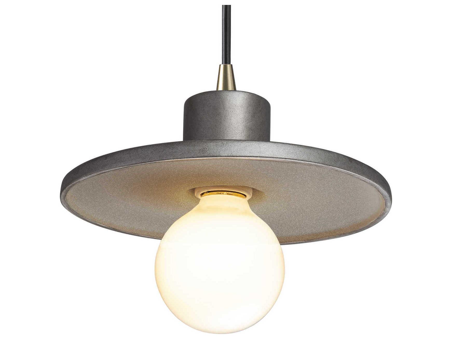 Justice Design Group Radiance 1-Light White Mini Pendant