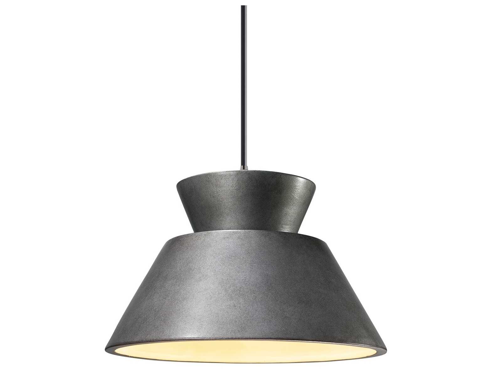 Justice Design Group Radiance 1-Light White Empire Mini Pendant