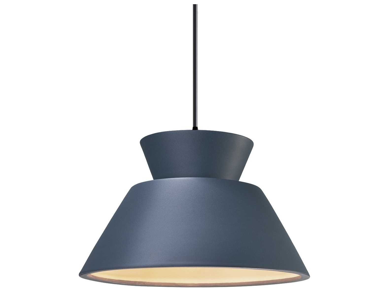 Justice Design Group Radiance 1-Light White Empire Mini Pendant