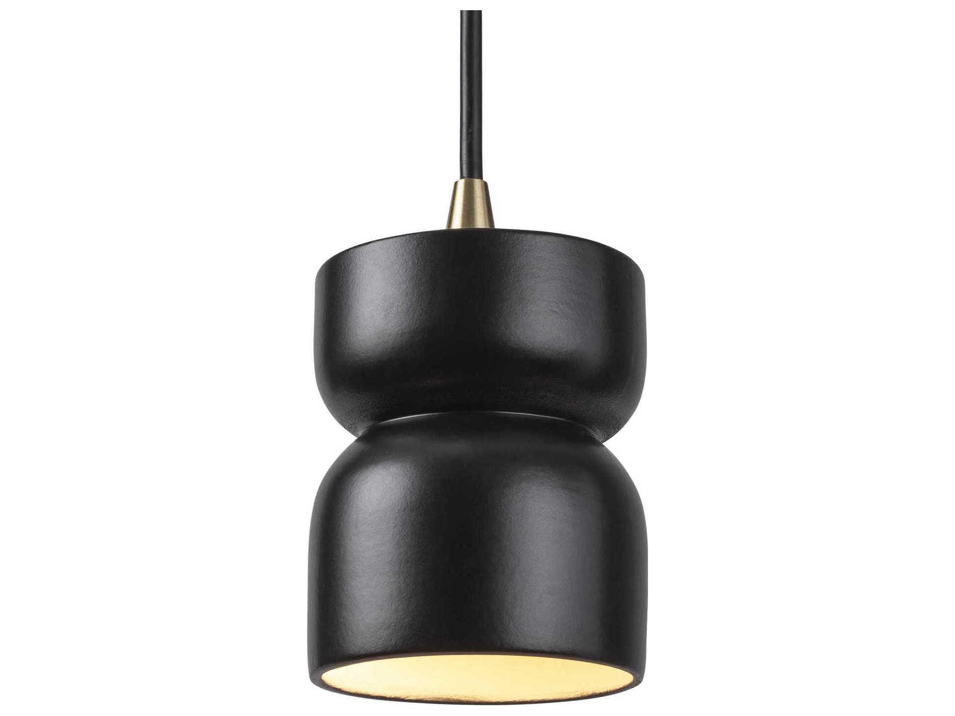 Justice Design Group Radiance 1-Light White Mini Pendant