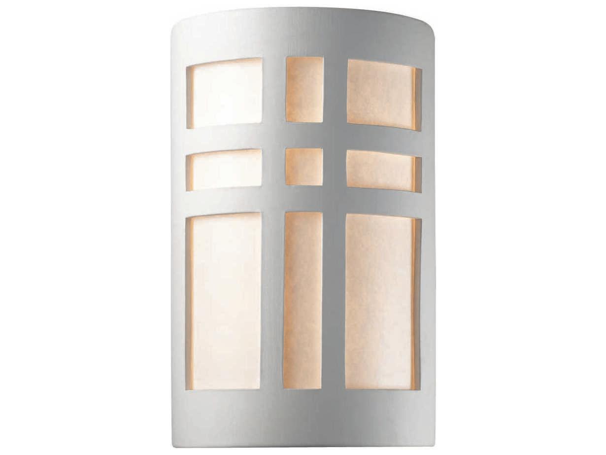Justice Design Group Ambiance Cross Window Outdoor Wall Light (Open Top & Bottom)