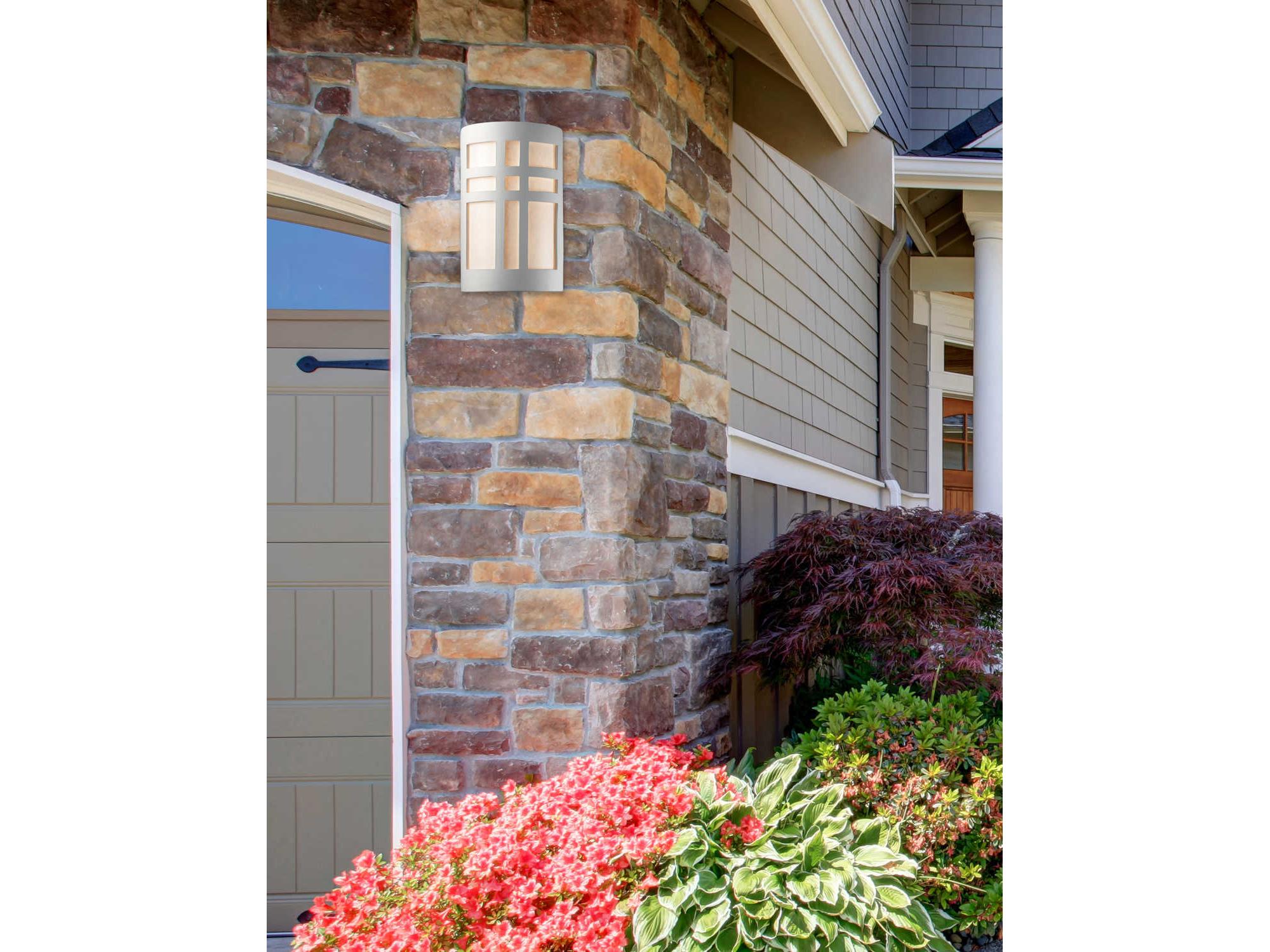 Justice Design Group Ambiance Cross Window Outdoor Wall Light (Open Top & Bottom)