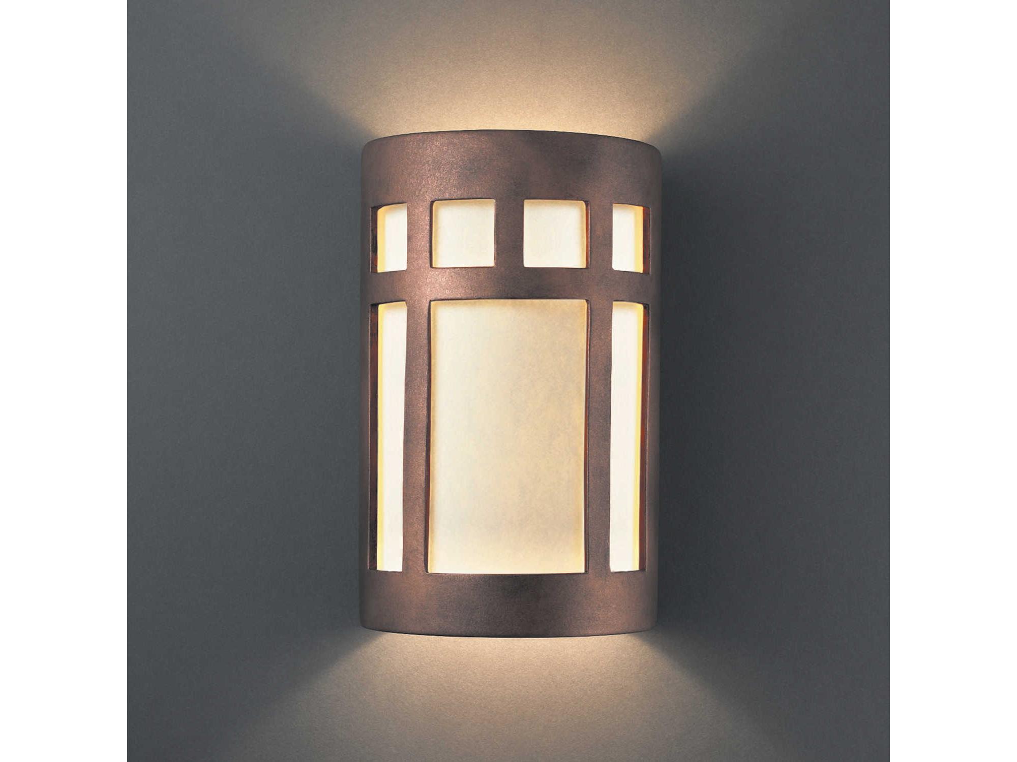 Justice Design Group Ambiance Outdoor Wall Light (Open Top & Bottom)