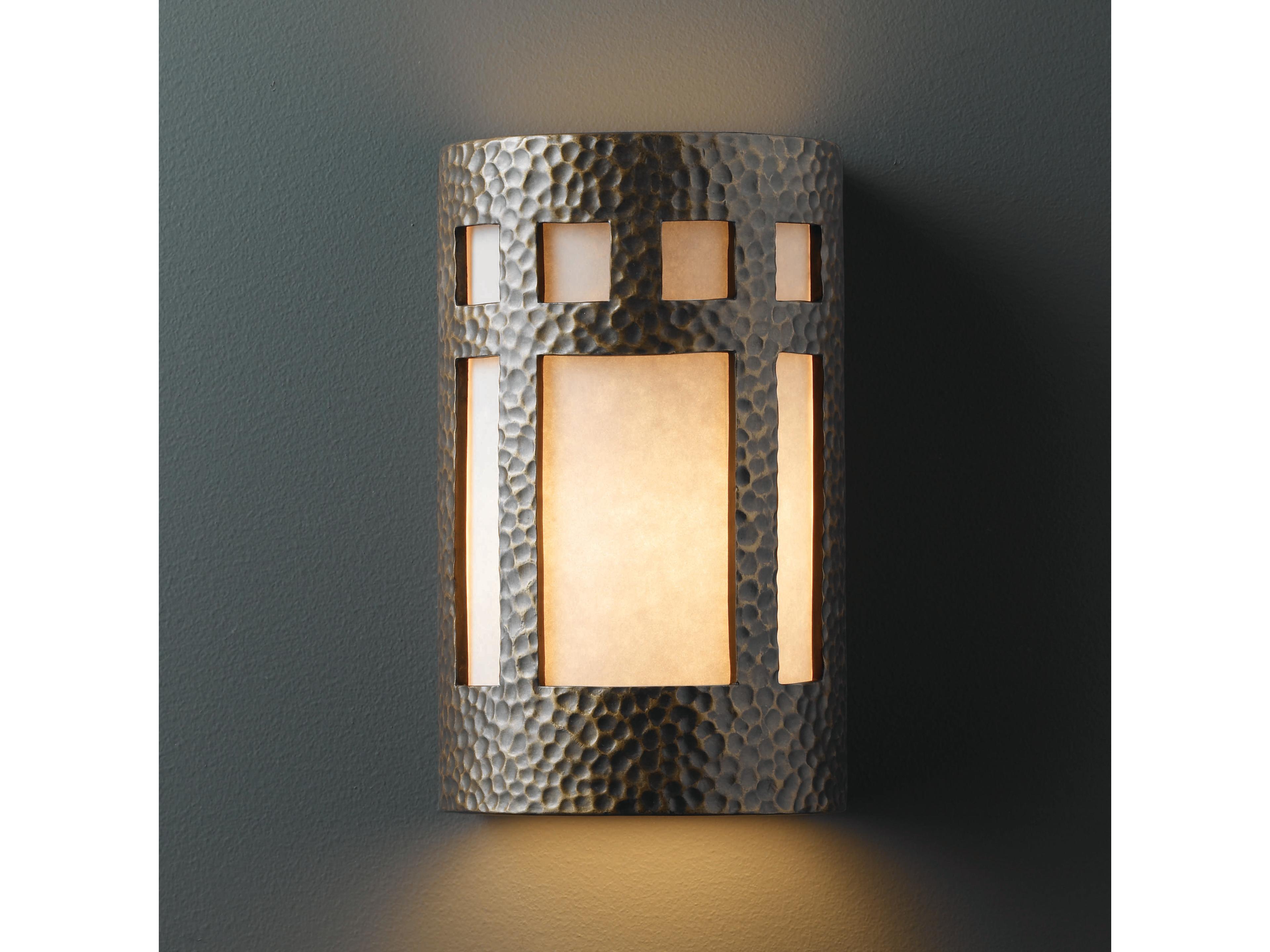 Justice Design Group Ambiance Outdoor Wall Light (Open Top & Bottom)