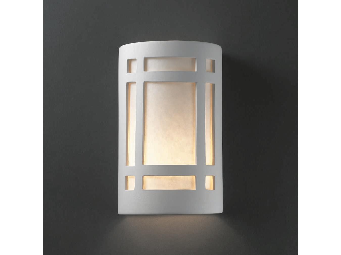 Justice Design Group Ambiance Outdoor Wall Light (Open Top & Bottom)