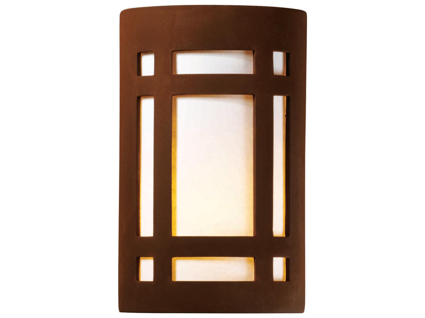Justice Design Group Ambiance Outdoor Wall Light (Open Top & Bottom)