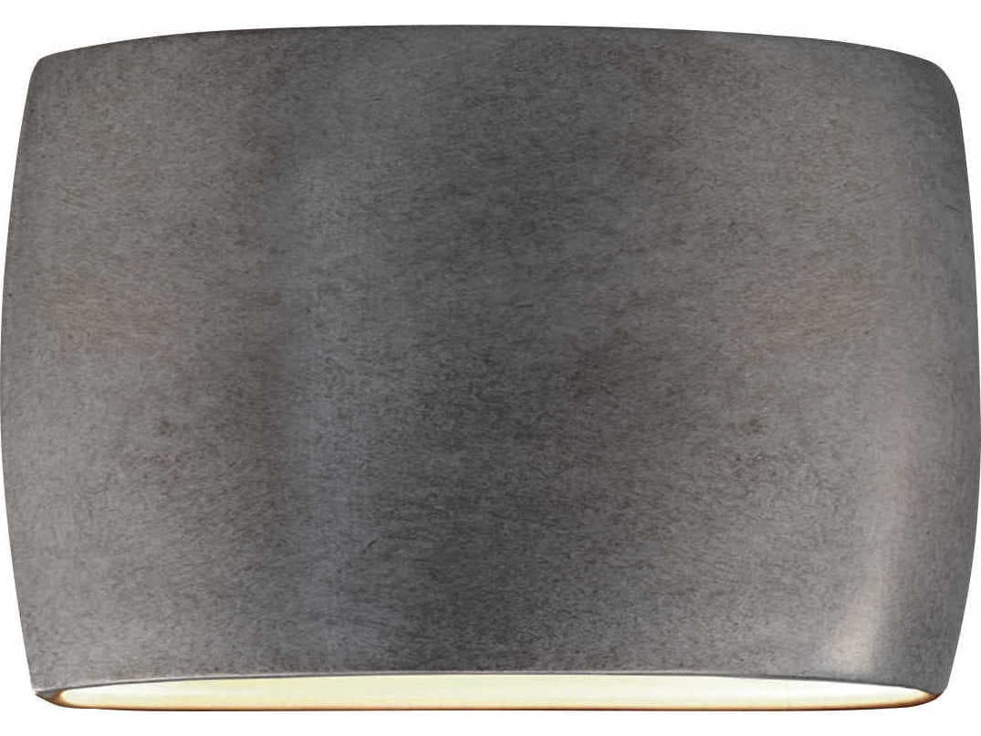 Justice Design Group Ambiance Oval Outdoor Wall Light (Open Top & Bottom)