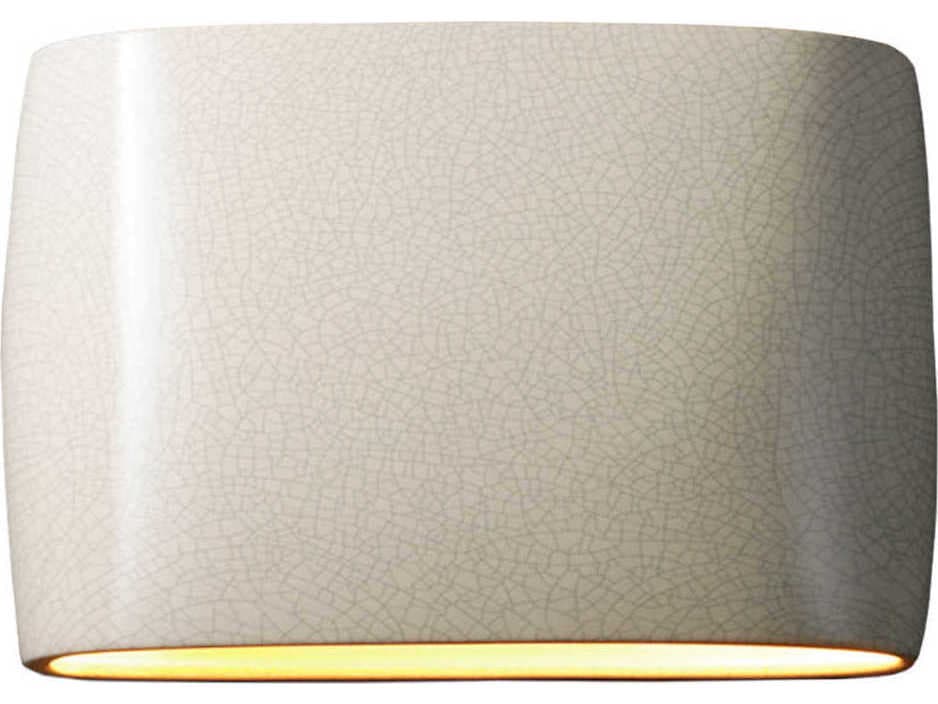 Justice Design Group Ambiance Oval Outdoor Wall Light (Open Top & Bottom)