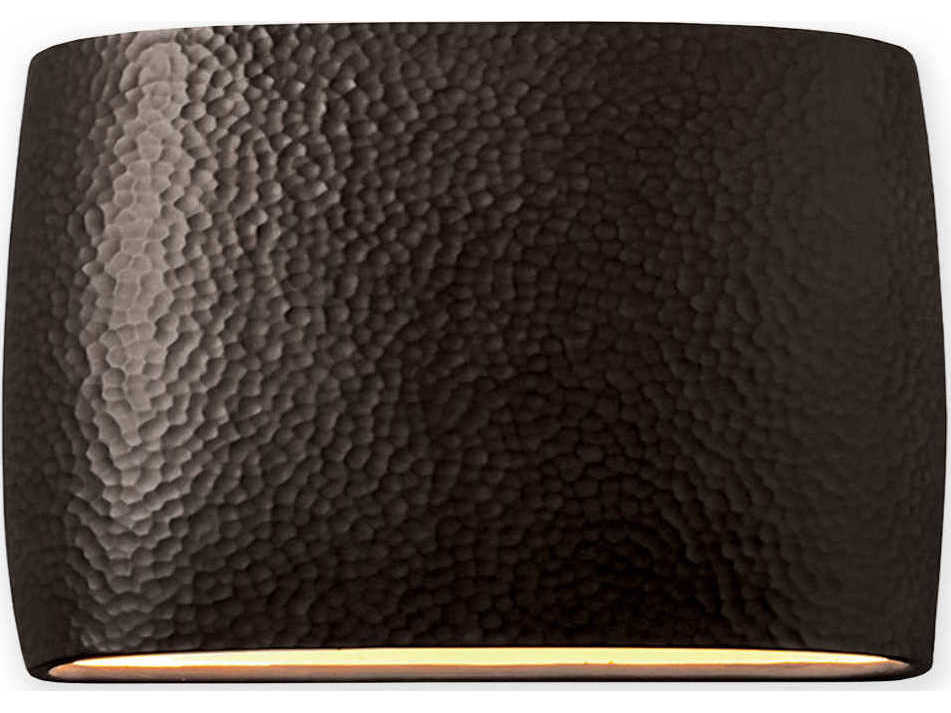 Justice Design Group Ambiance Oval Outdoor Wall Light (Open Top & Bottom)