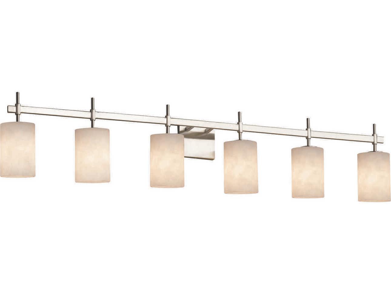 Justice Design Group Clouds 6-Light Chrome Vanity Light