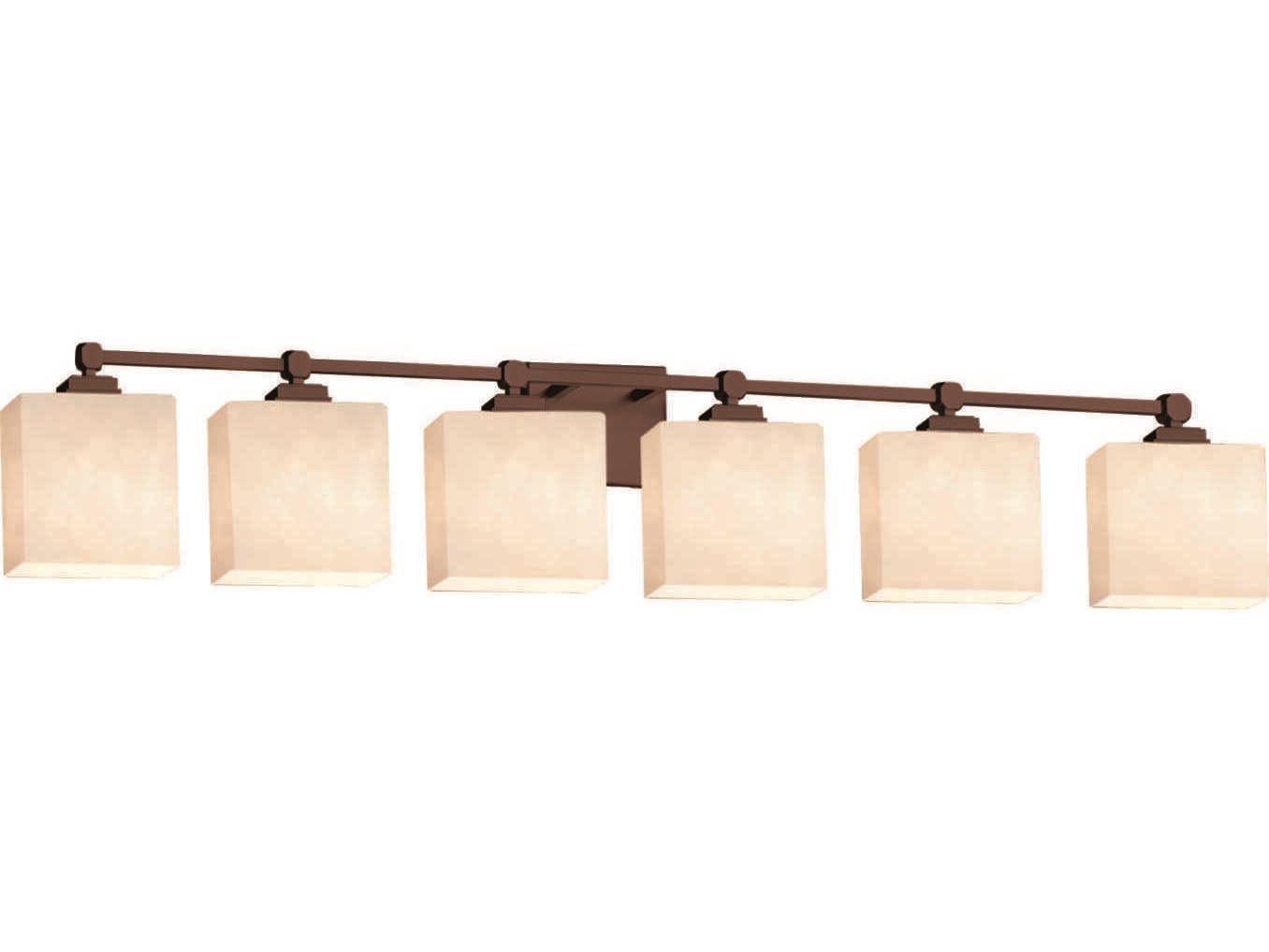 Justice Design Group Clouds 6-Light Nickel Vanity Light