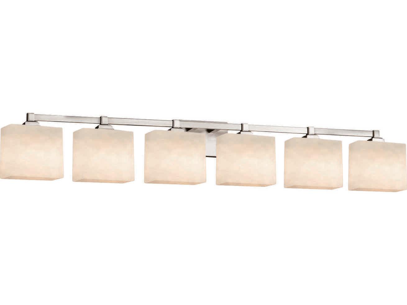 Justice Design Group Clouds 6-Light Bronze Vanity Light