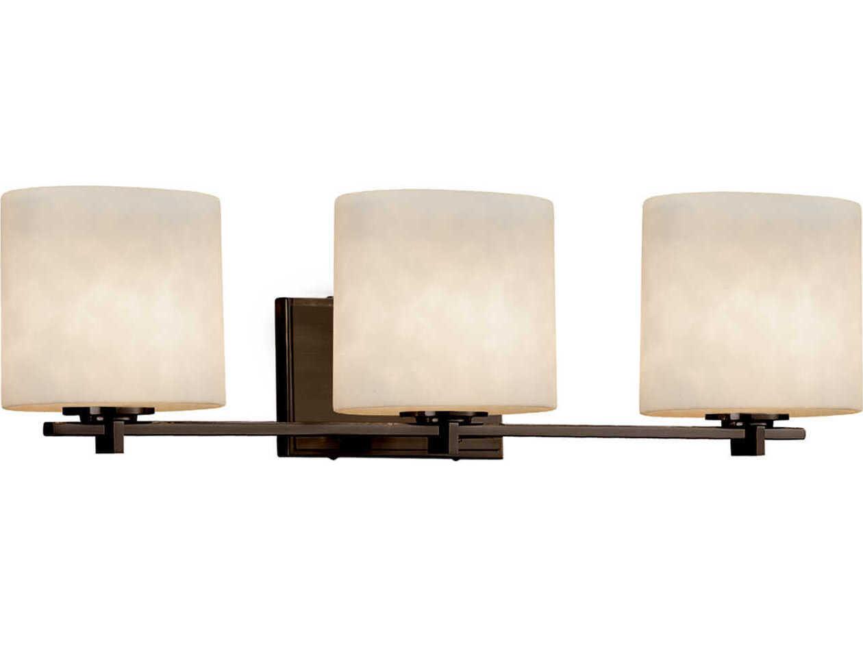 Justice Design Group Clouds 3-Light Nickel Vanity Light