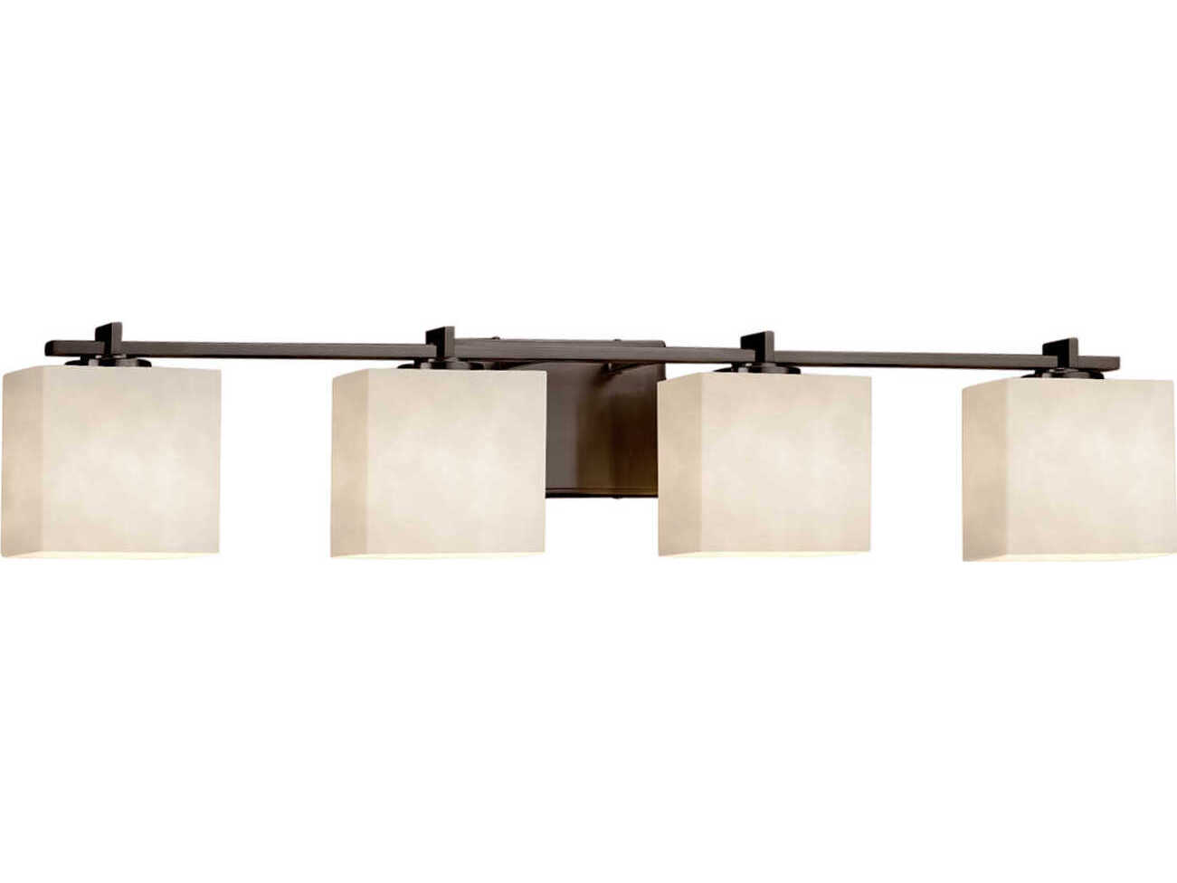 Justice Design Group Clouds 4-Light Nickel Vanity Light