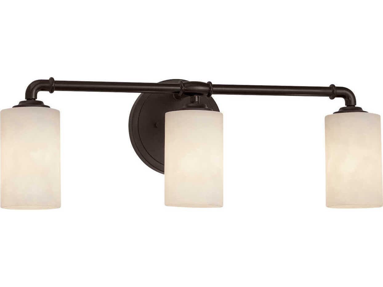 Justice Design Group Clouds 3-Light Nickel Vanity Light