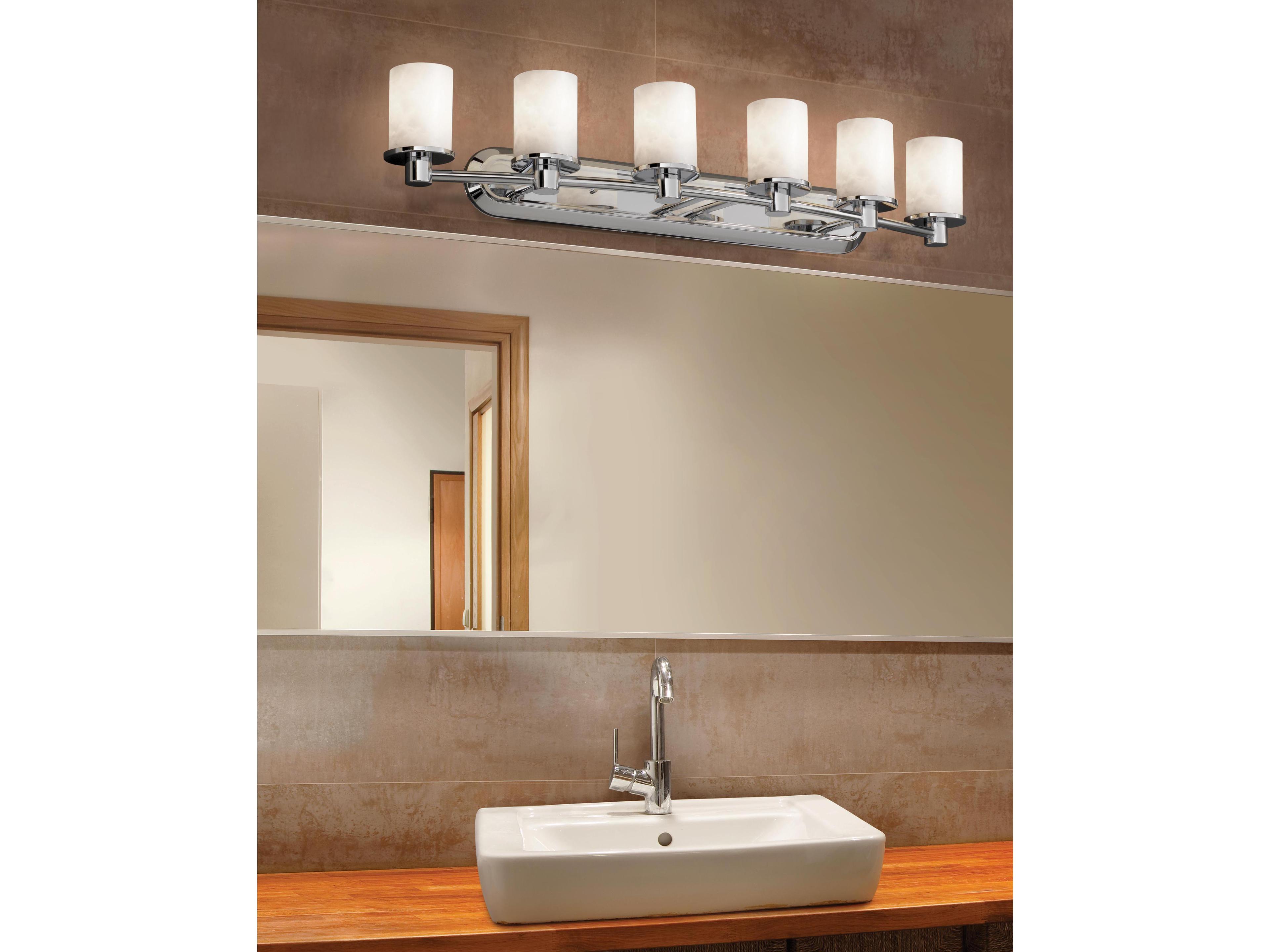Justice Design Group Clouds 6-Light Chrome Vanity Light