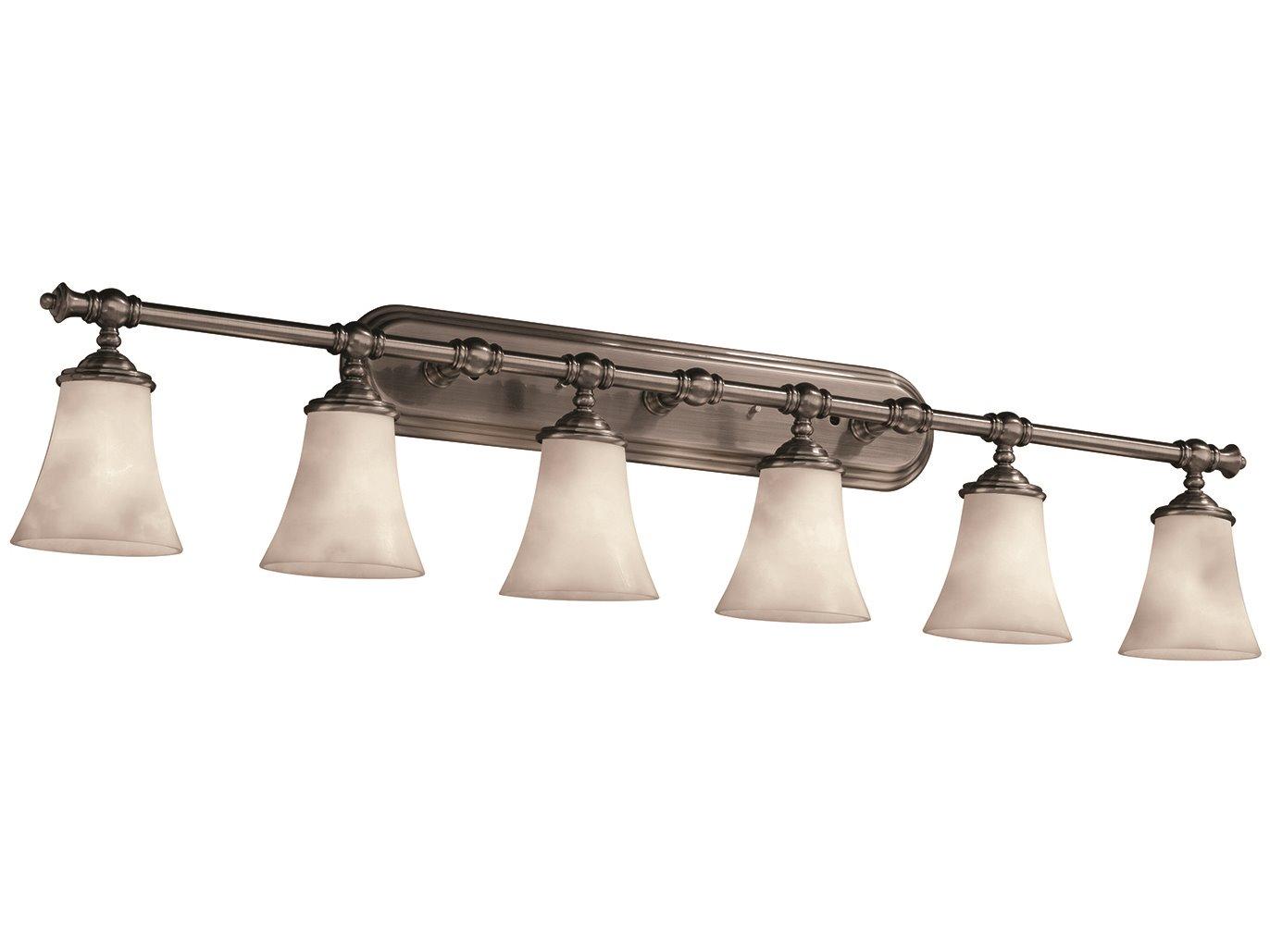 Justice Design Group Clouds 6-Light Nickel Vanity Light