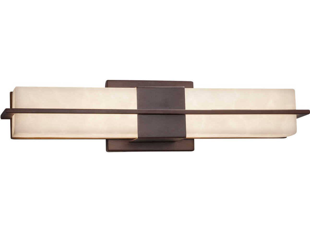 Justice Design Group Clouds Bronze LED Vanity Light