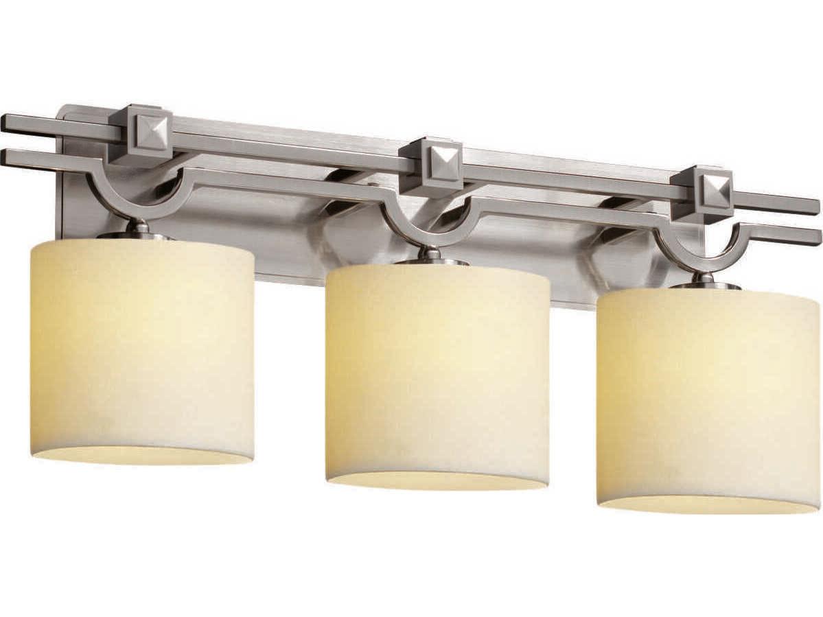 Justice Design Group Candlearia 3-Light Nickel Vanity Light