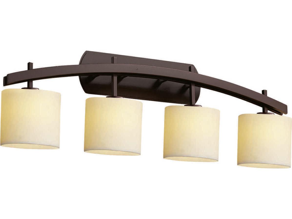 Justice Design Group Candlearia 4-Light Bronze Vanity Light