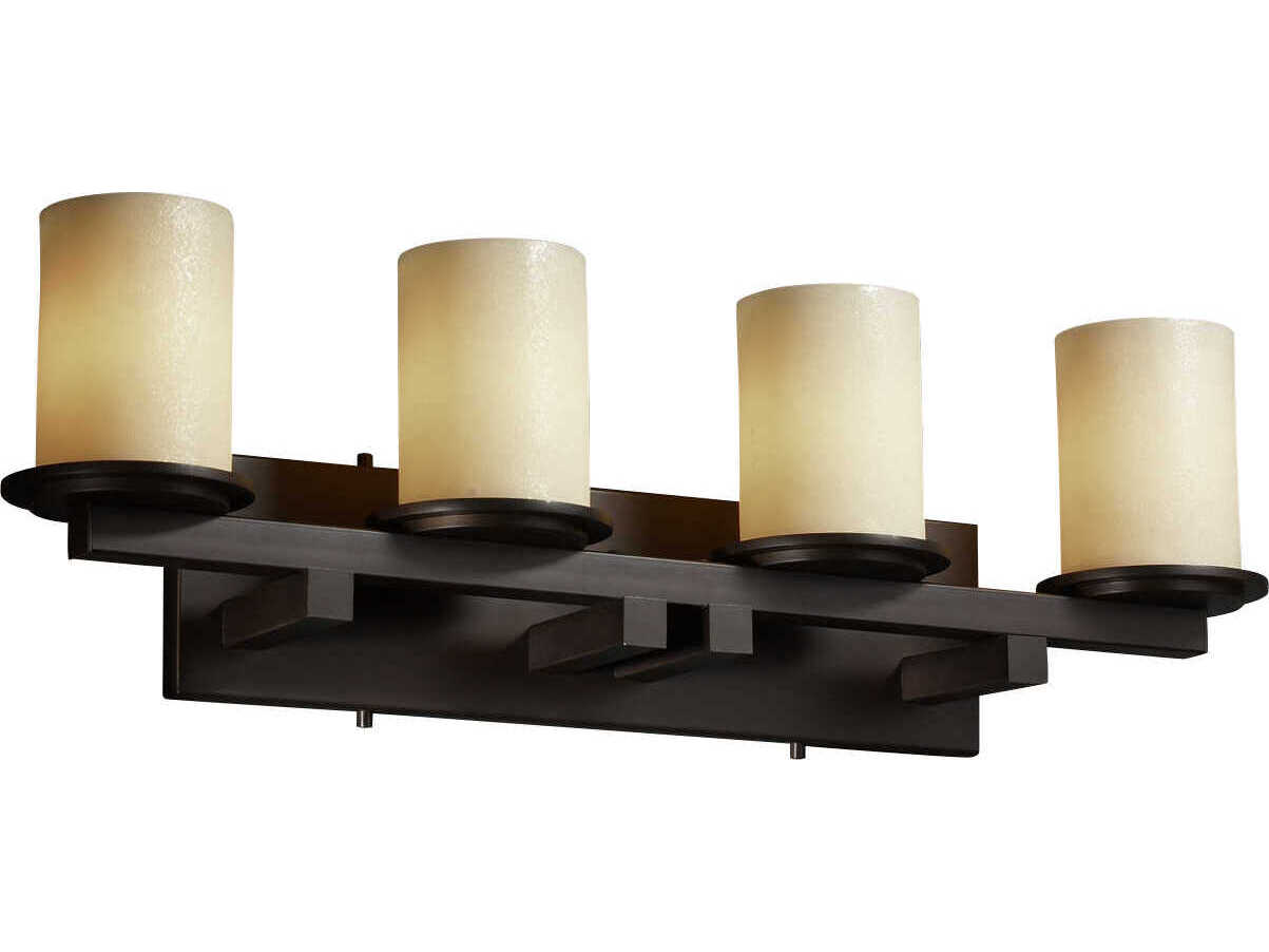 Justice Design Group Candlearia 3-Light Nickel Vanity Light