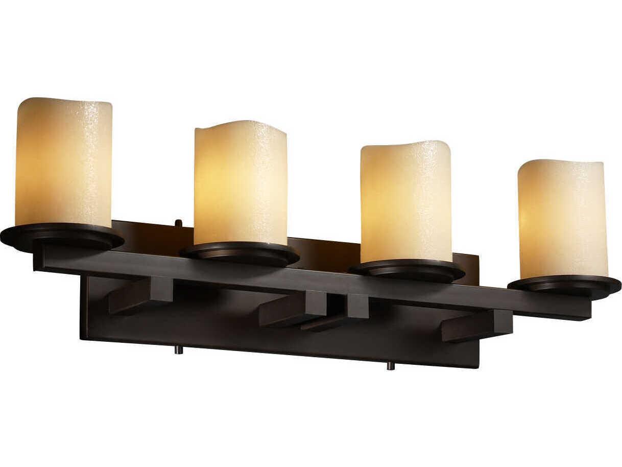 Justice Design Group Candlearia 3-Light Nickel Vanity Light