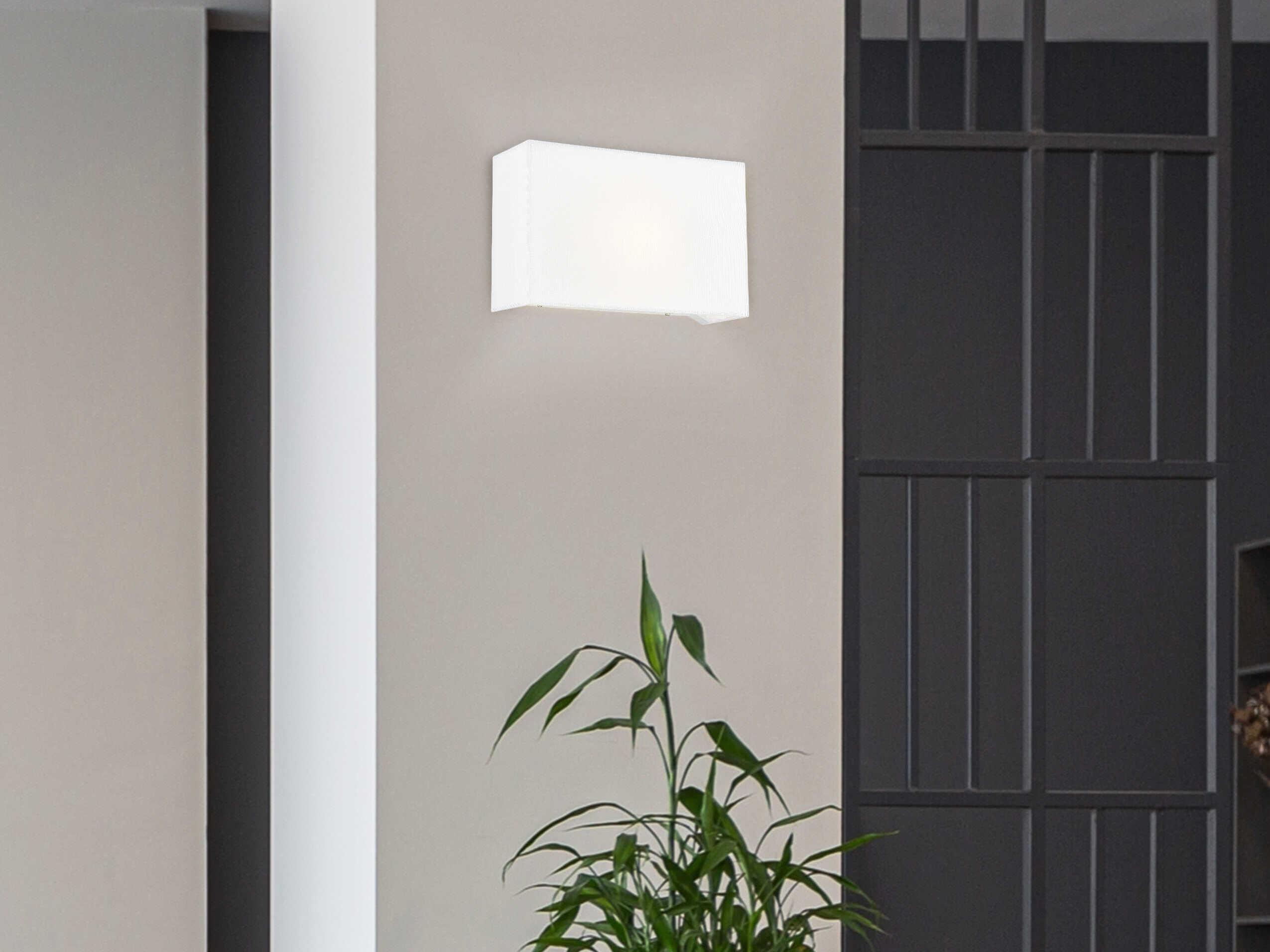 Justice Design Group Textile 1-Light White Linen ADA Wall Sconce