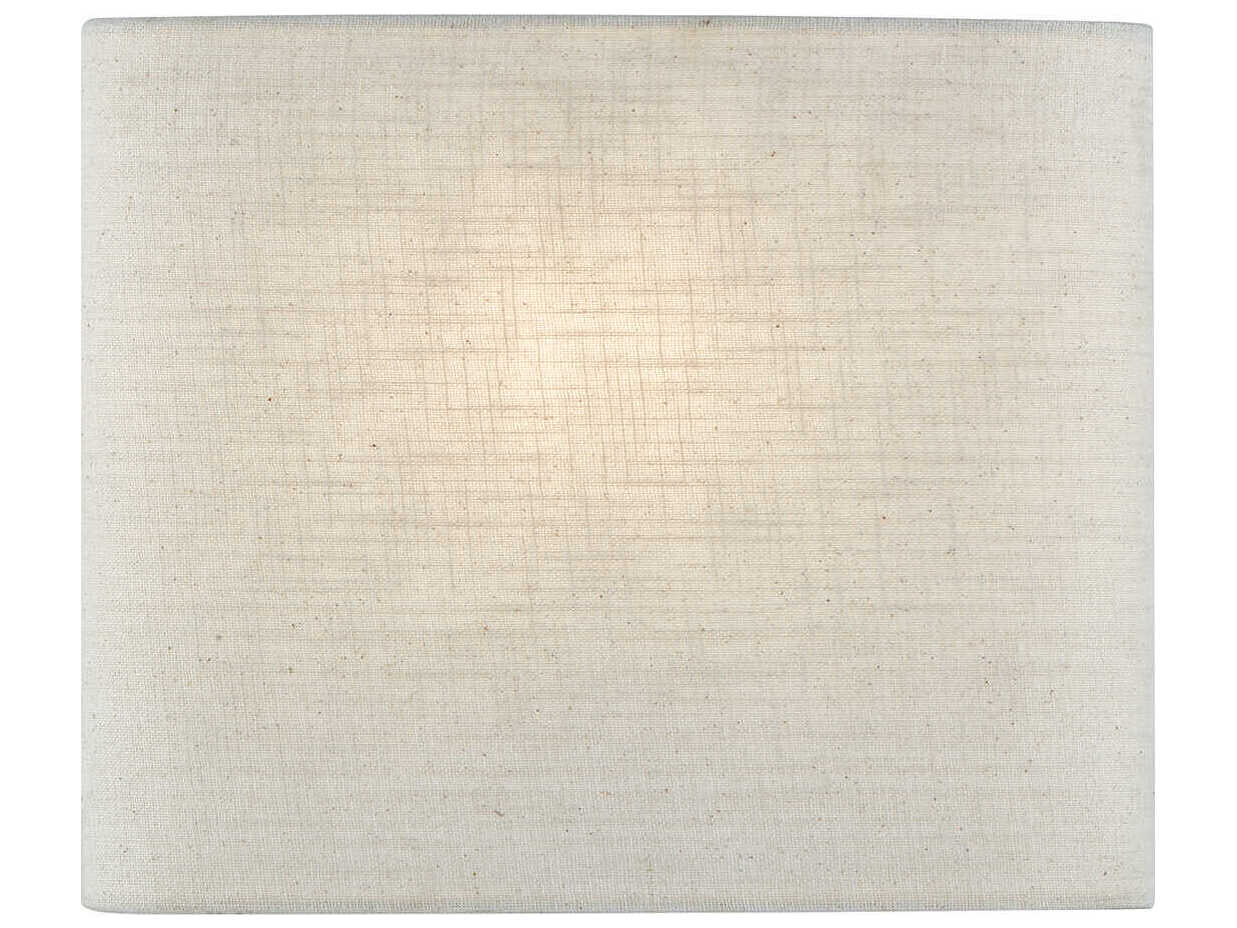 Justice Design Group Textile 1-Light Cream Linen Off White ADA Wall Sconce