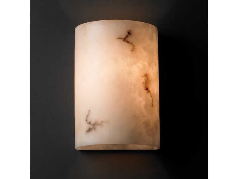 Justice Design Group Lumenaria 2-Light White Glass Wall Sconce