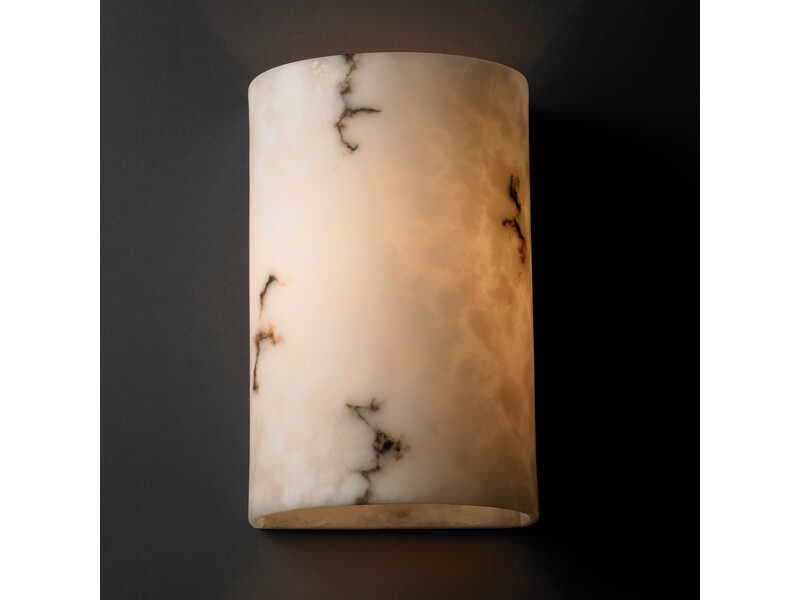 Justice Design Group Lumenaria 2-Light White Glass Wall Sconce