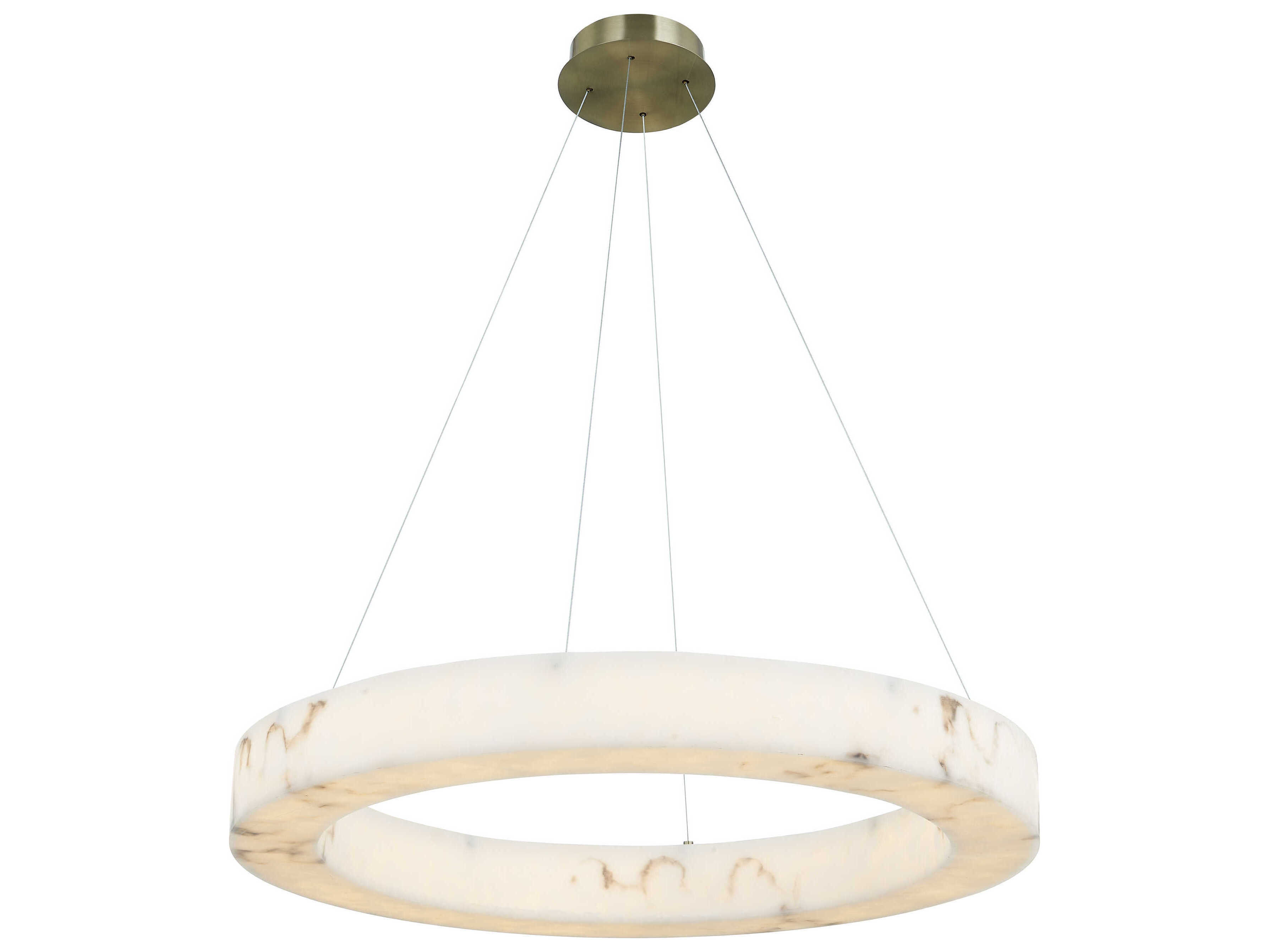 Justice Design Group Lumenaria Medley Brushed Brass Round Pendant