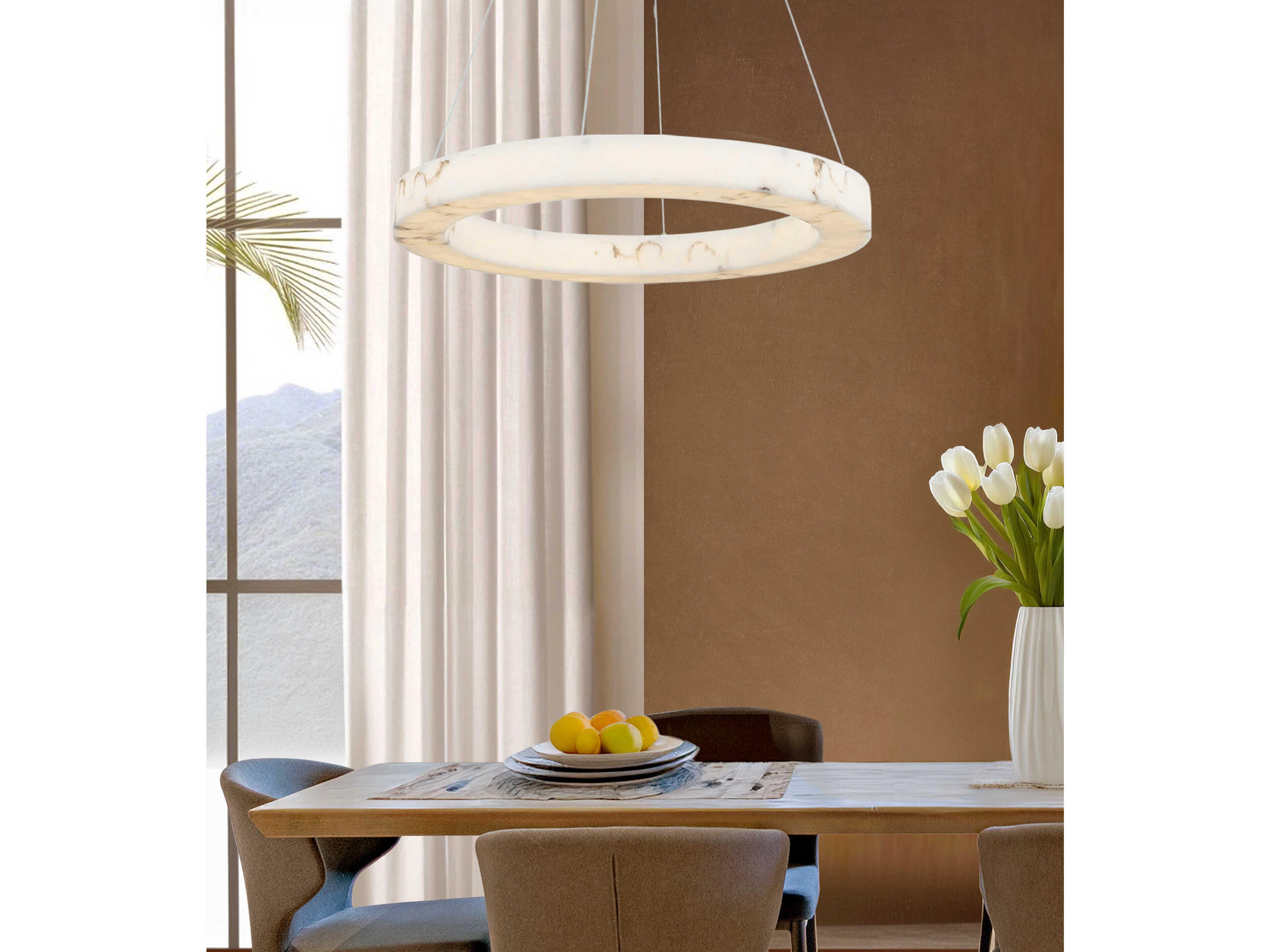 Justice Design Group Lumenaria Medley Brushed Brass Round Pendant