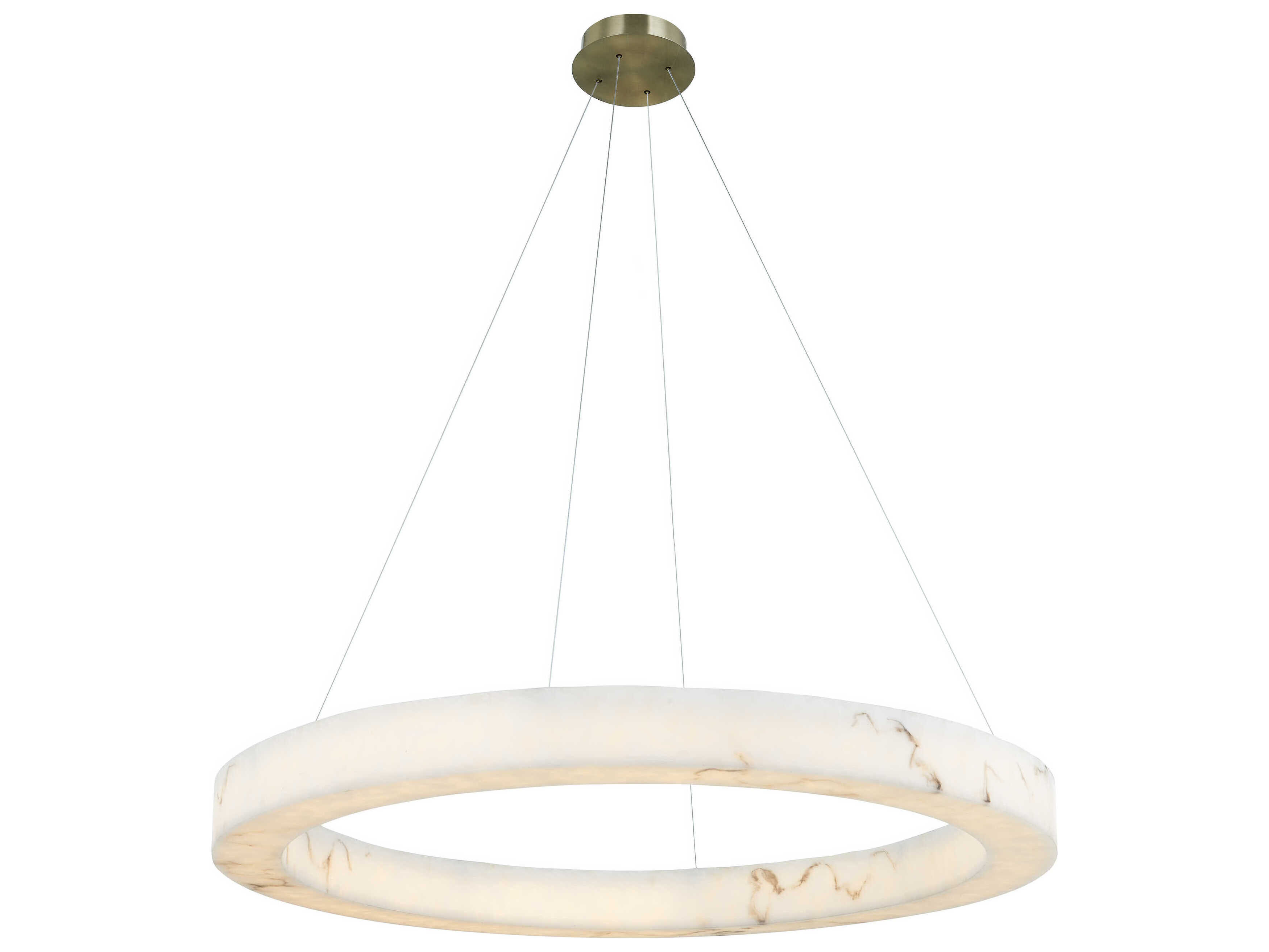 Justice Design Group Lumenaria Medley Brushed Brass Round Pendant