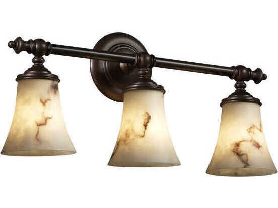 Justice Design Group Lumenaria 3-Light Bronze Vanity Light