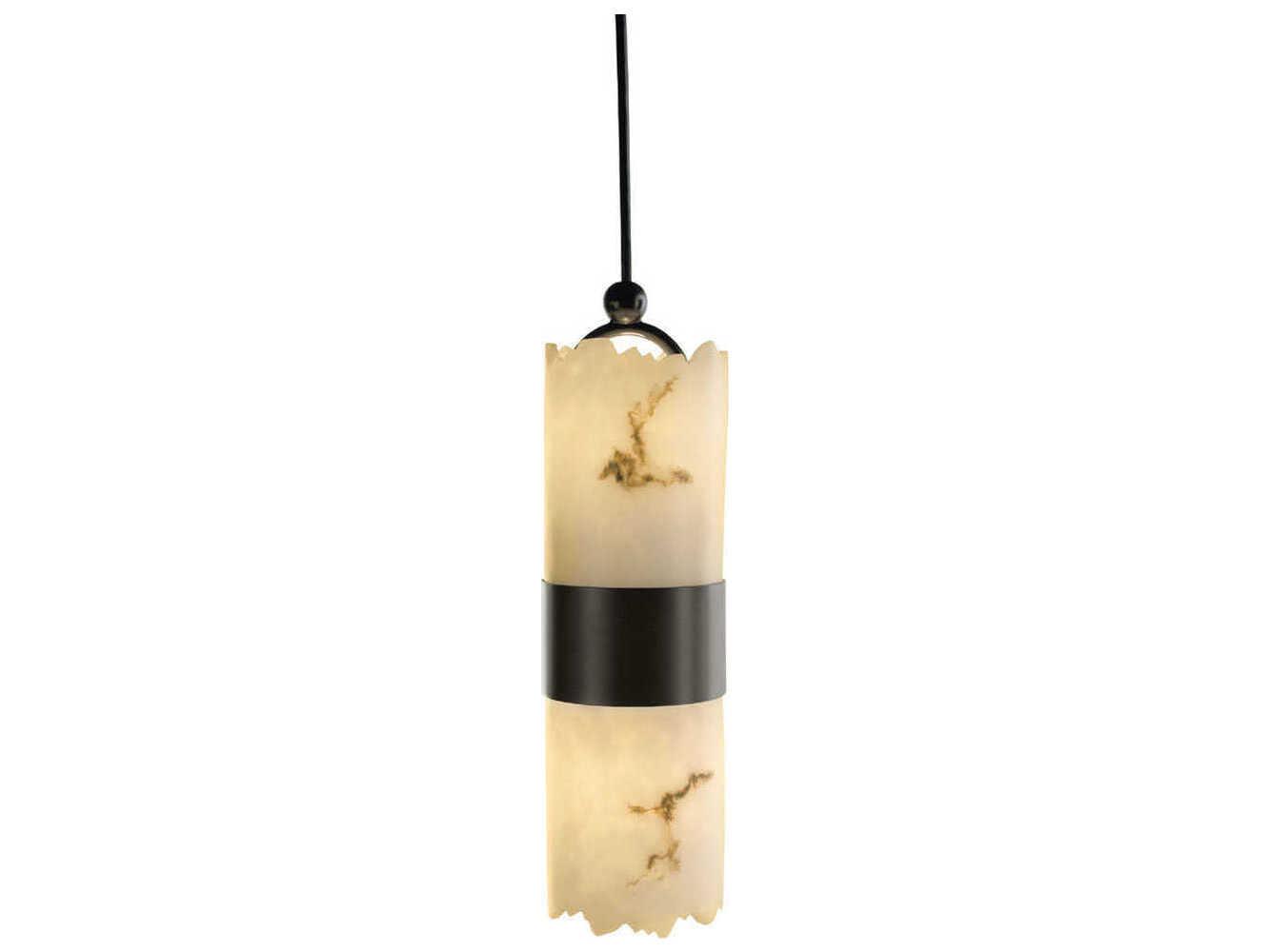 Justice Design Group Lumenaria 2-Light Bronze Cylinder Mini Pendant