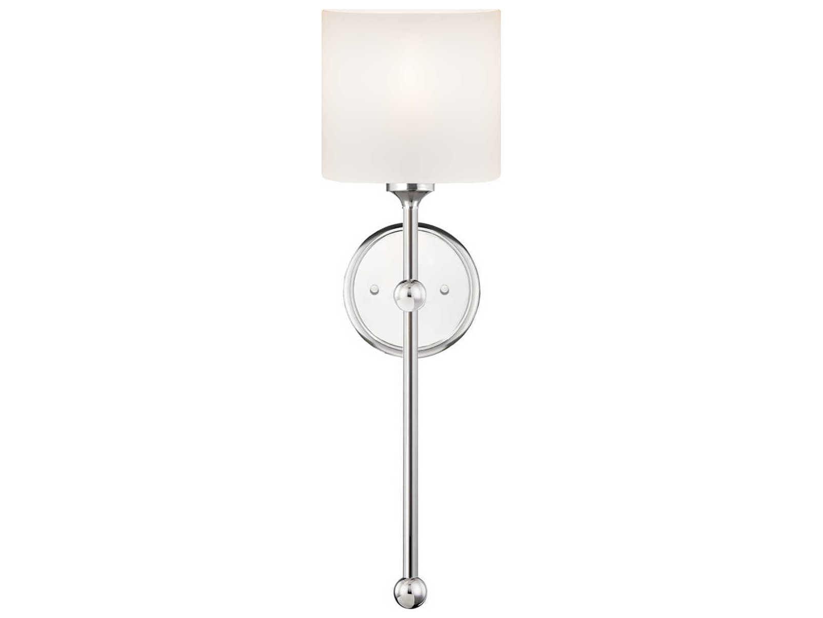 Justice Design Group Fusion 1-Light Nickel Glass Wall Sconce