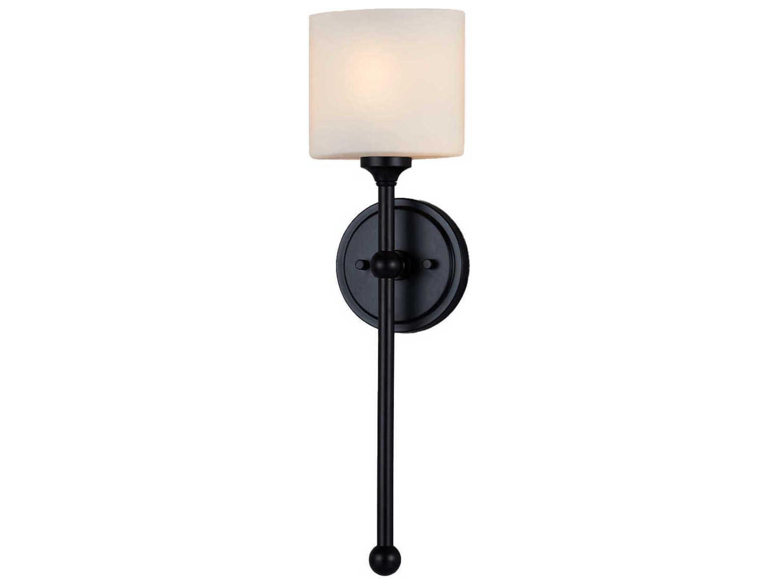 Justice Design Group Fusion 1-Light Nickel Glass Wall Sconce