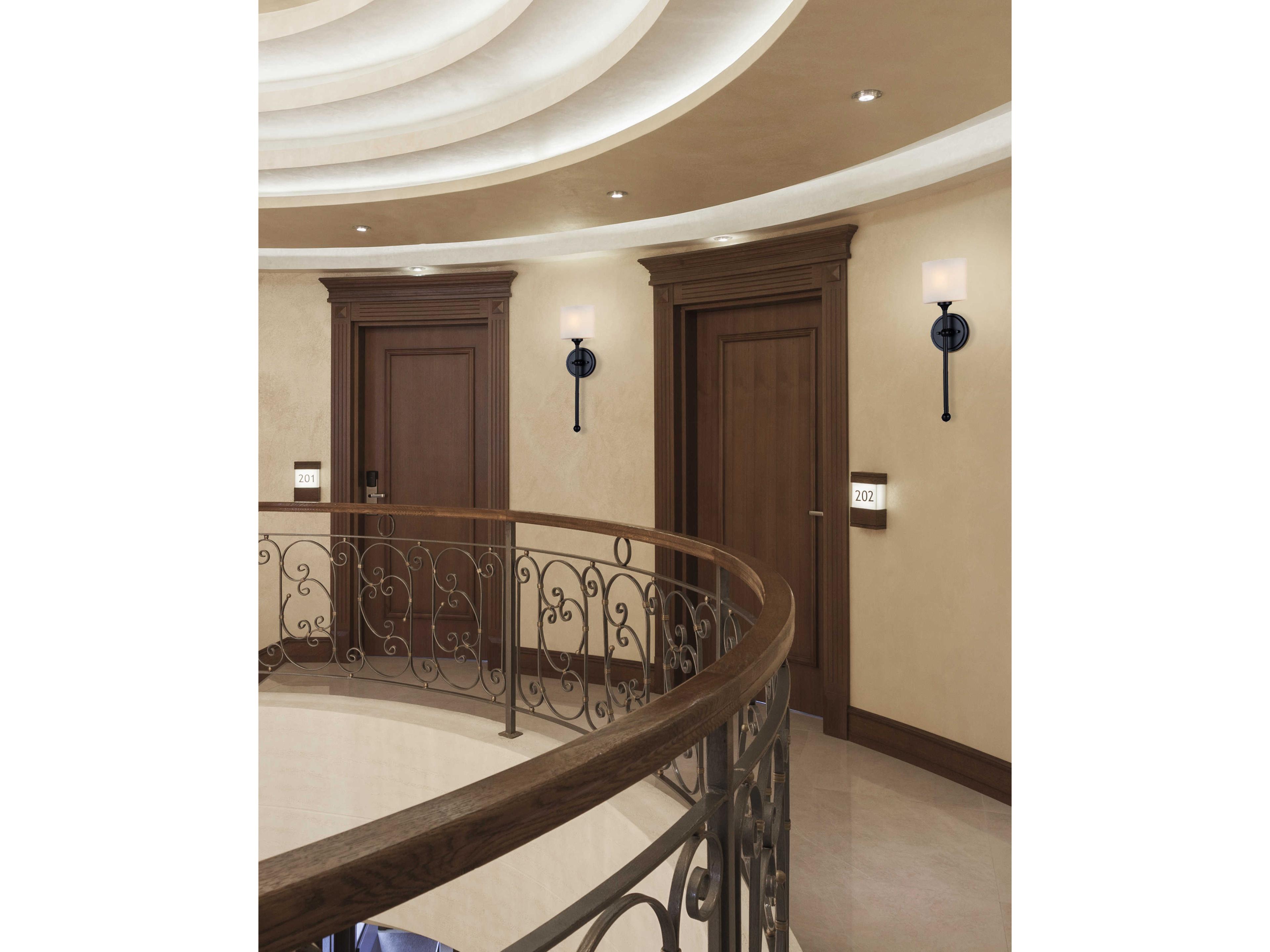 Justice Design Group Fusion 1-Light Nickel Glass Wall Sconce