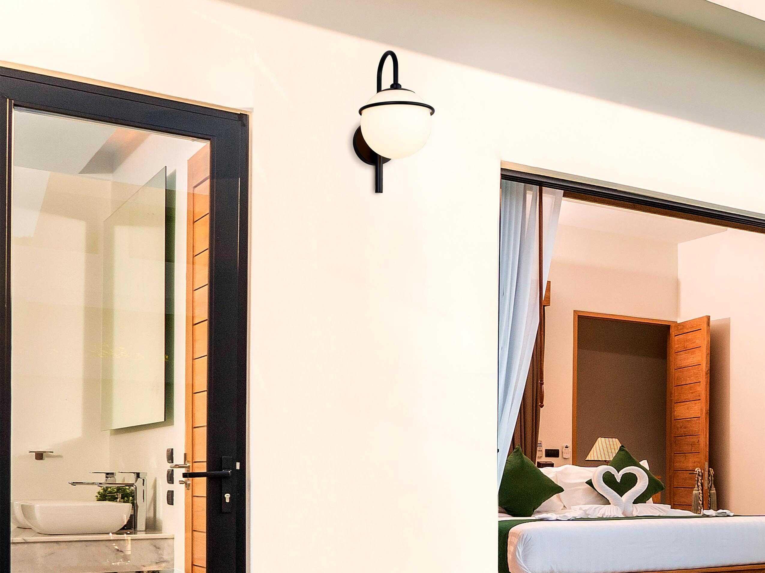 Justice Design Group Fusion Saturn 1 - Light Outdoor Wall Light