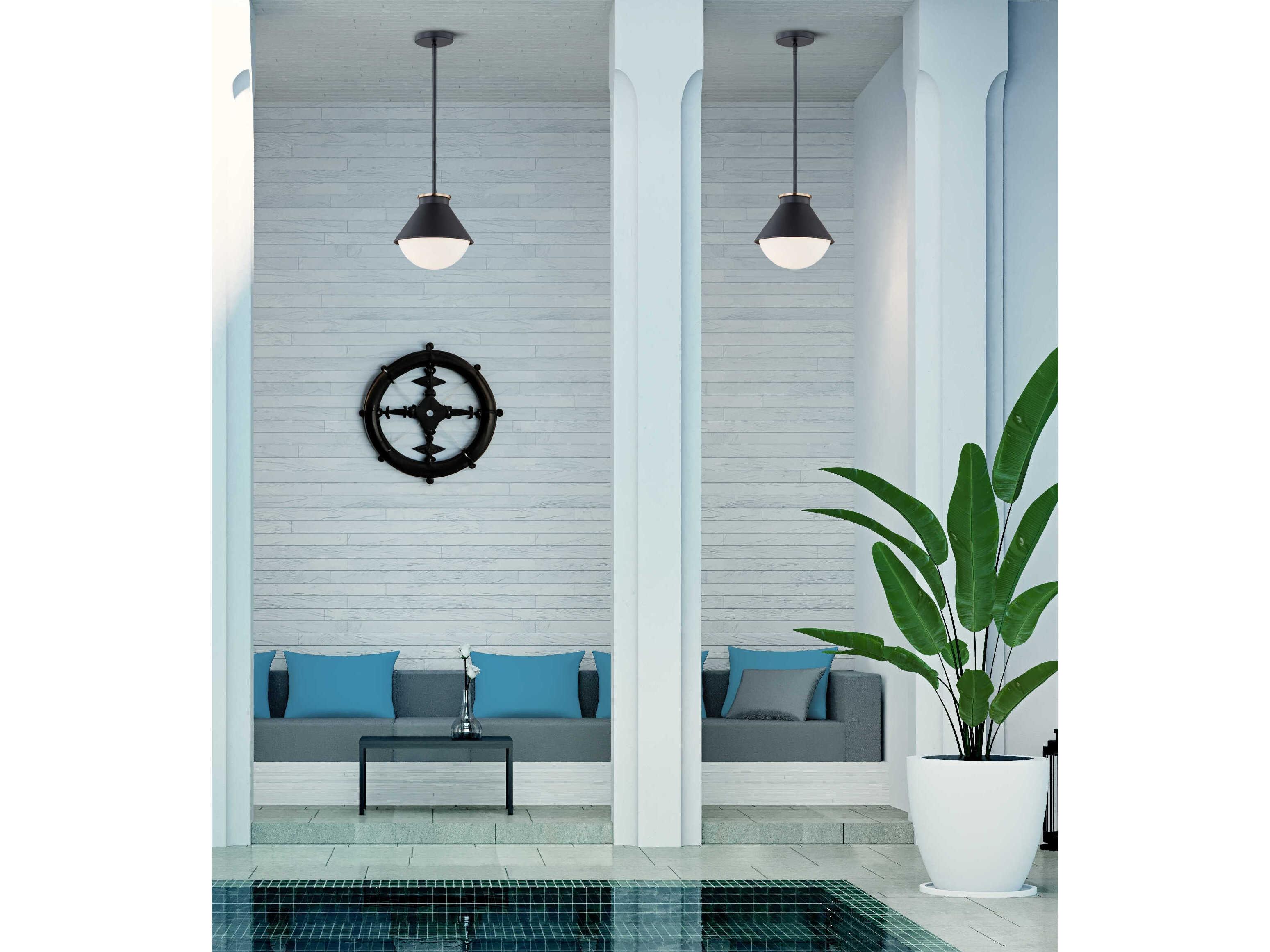 Justice Design Group Fusion Ravelle 1-Light Outdoor Hanging Light