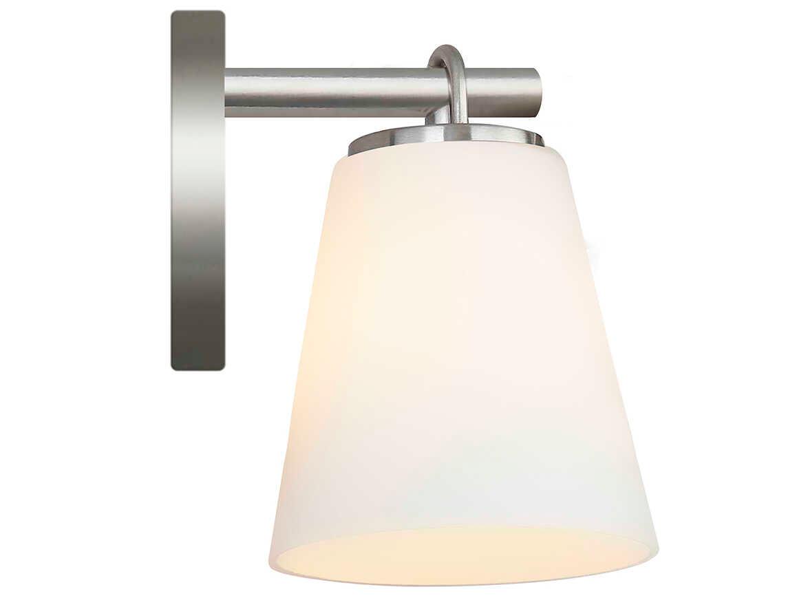 Justice Design Group Fusion 1-Light Brushed Nickel Glass Wall Sconce