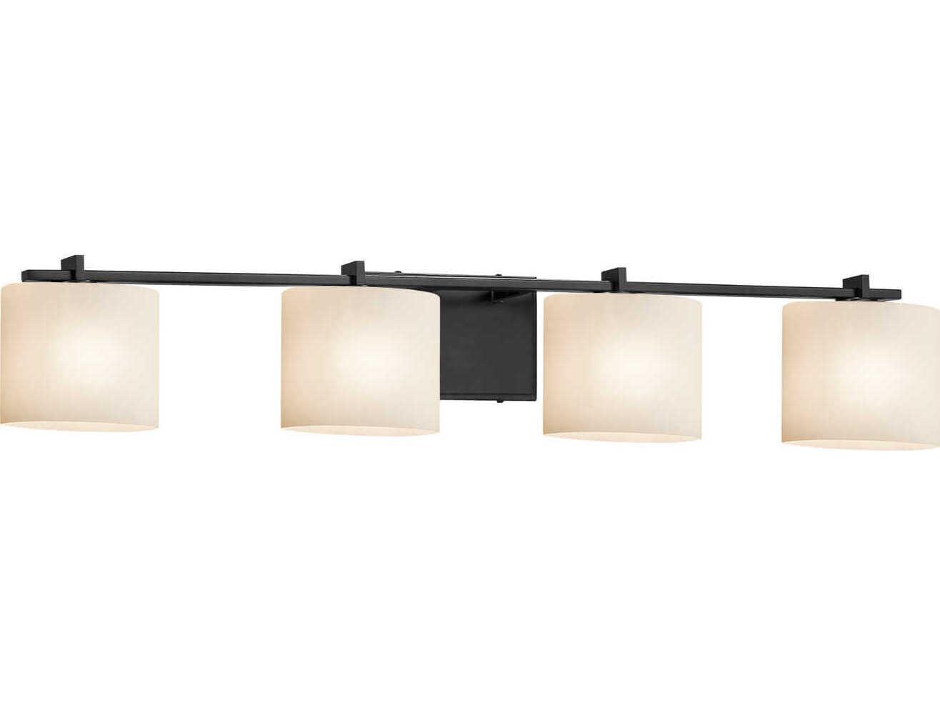 Justice Design Group Fusion 4-Light Clear Glass Vanity Light