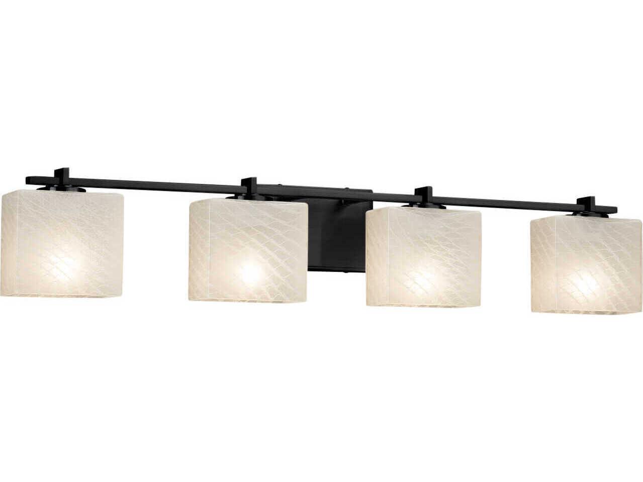 Justice Design Group Fusion 4-Light Clear Glass Vanity Light