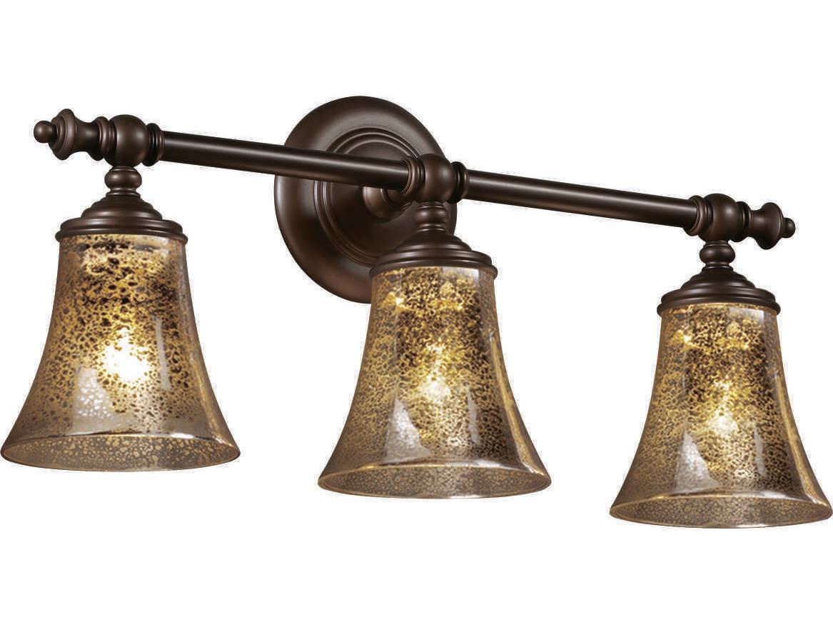 Justice Design Group Fusion 3-Light Nickel Glass Vanity Light