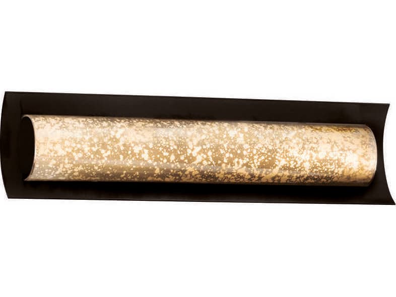 Justice Design Group Fusion Nickel Glass LED Vanity Light