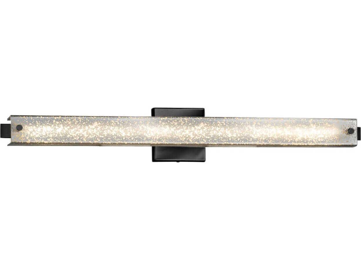 Justice Design Group Fusion Nickel Glass LED Vanity Light