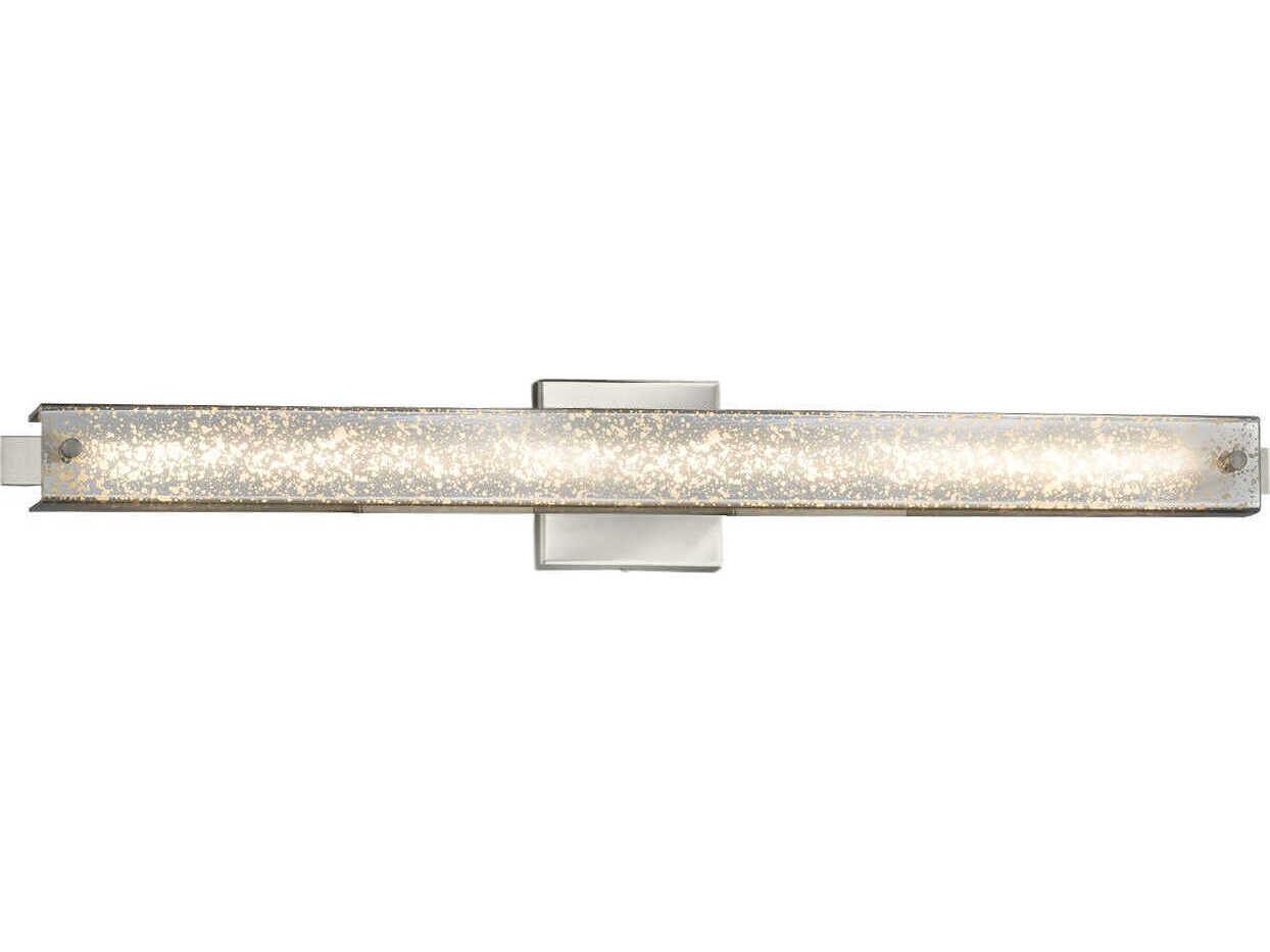 Justice Design Group Fusion Nickel Glass LED Vanity Light