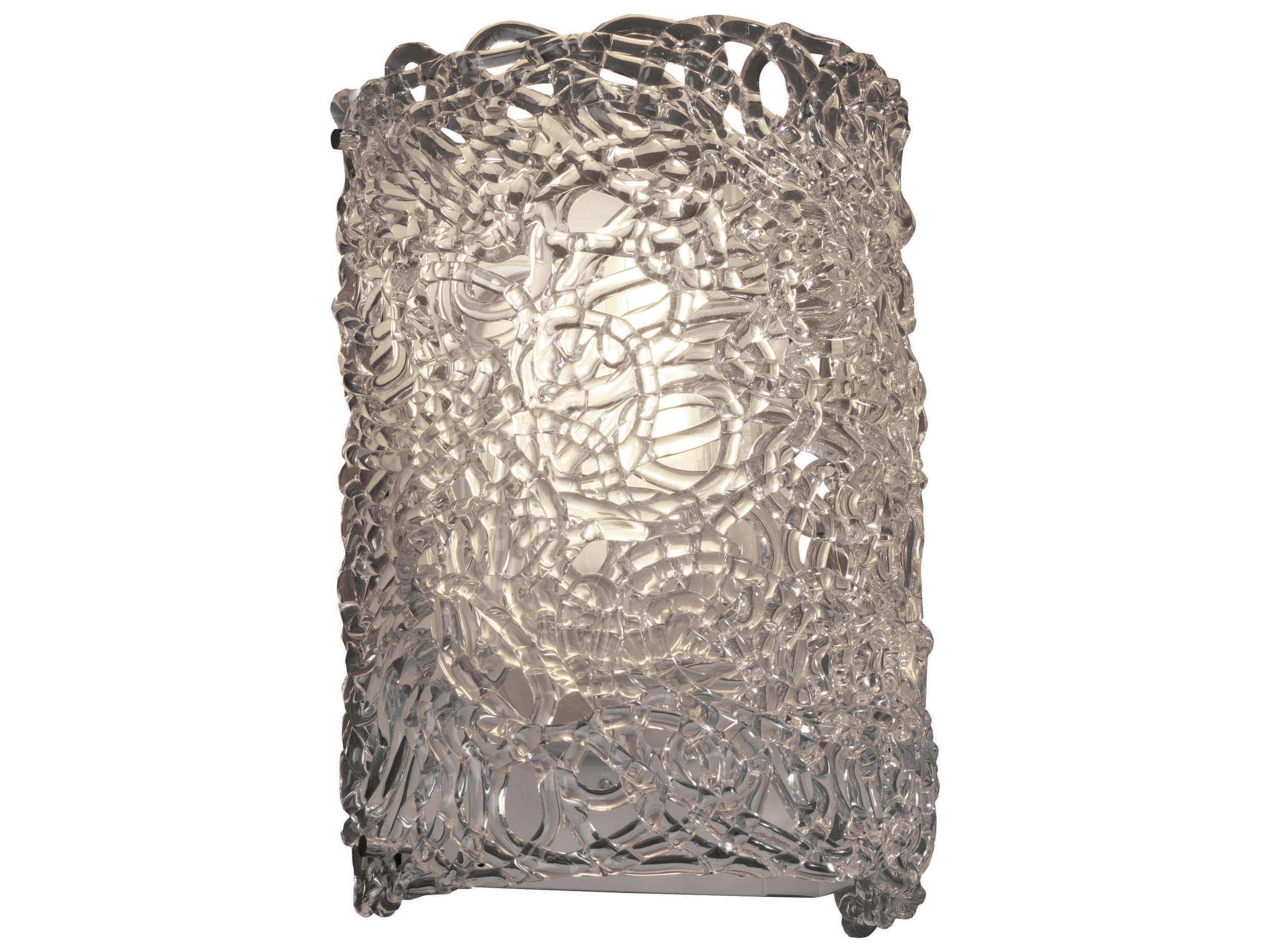 Justice Design Group Veneto Luce 2-Light Chrome Glass Wall Sconce